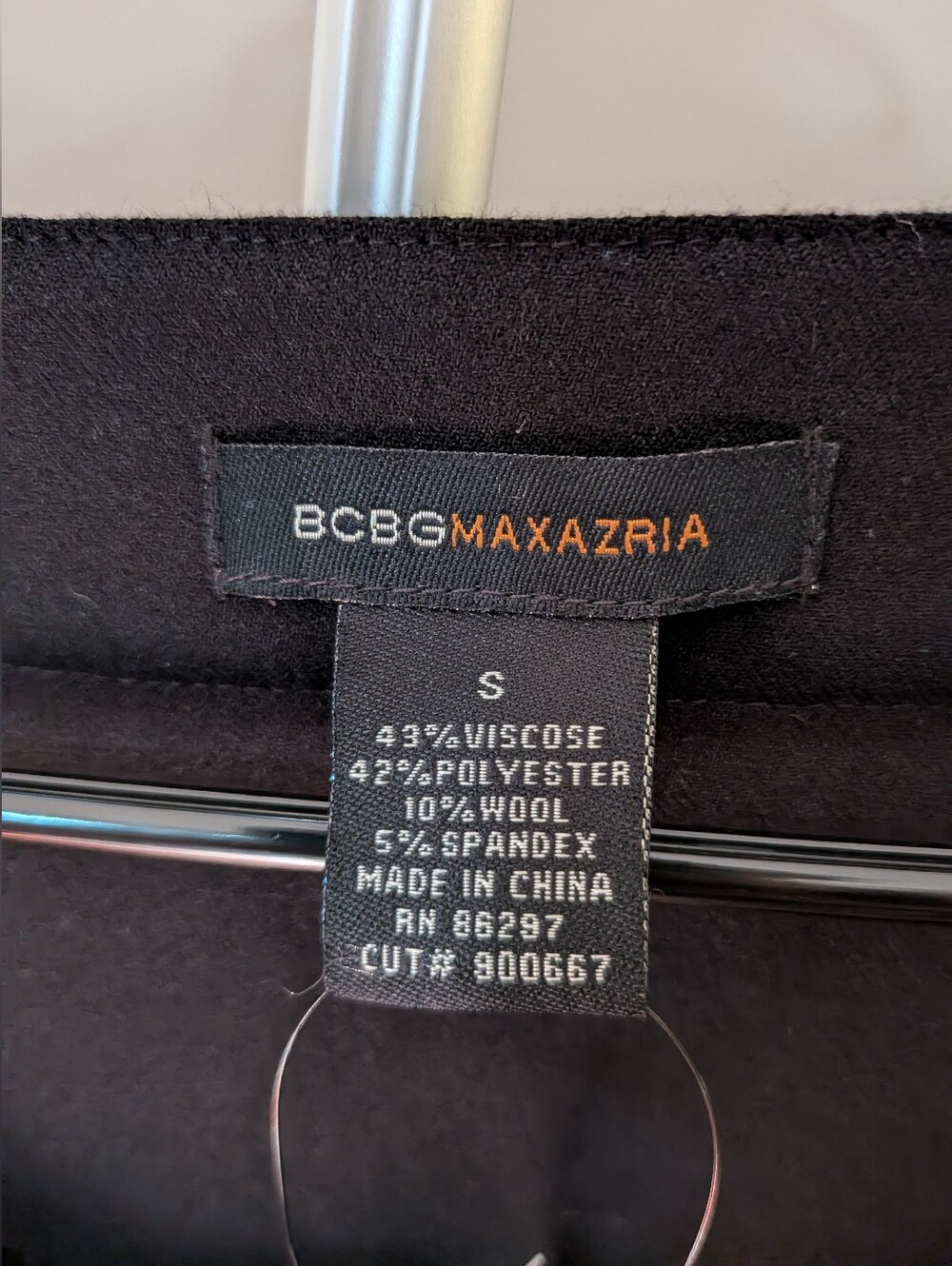 BCBGMaxAzria Black Jeweled V-Neck Long Sleeve Top - Picture 6 of 7